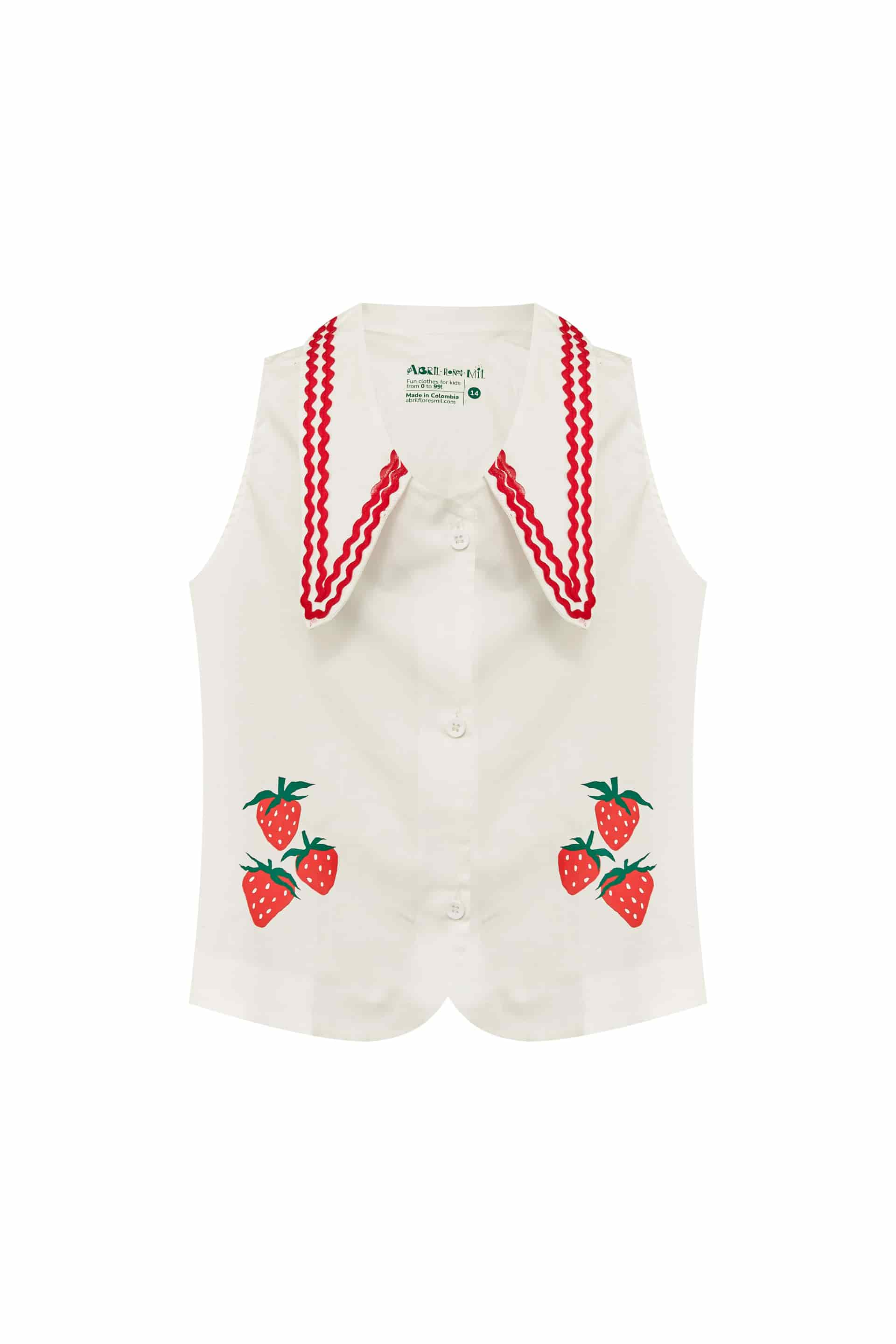 Camisa Fresas Marinera Adulto - miniatura 4