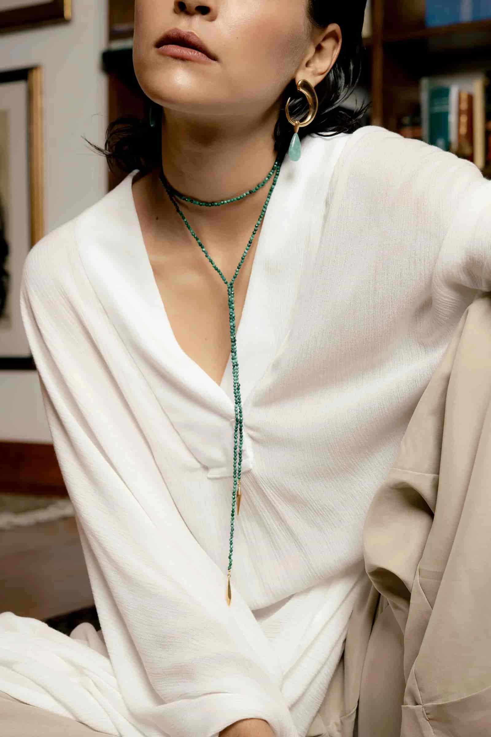 Dua Necklace Garnet Silver - miniatura 3