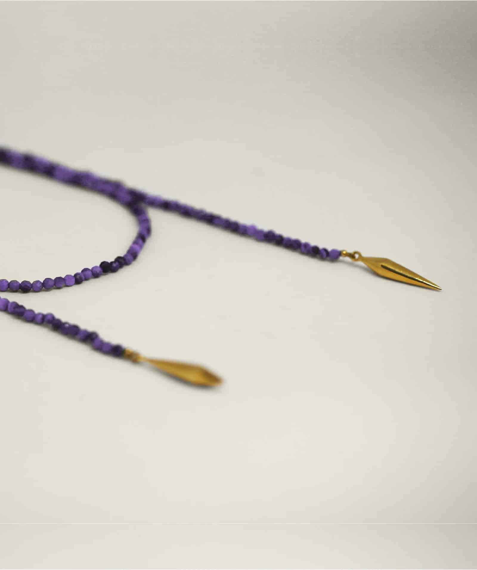 Dua Necklace Garnet Silver - miniatura 1