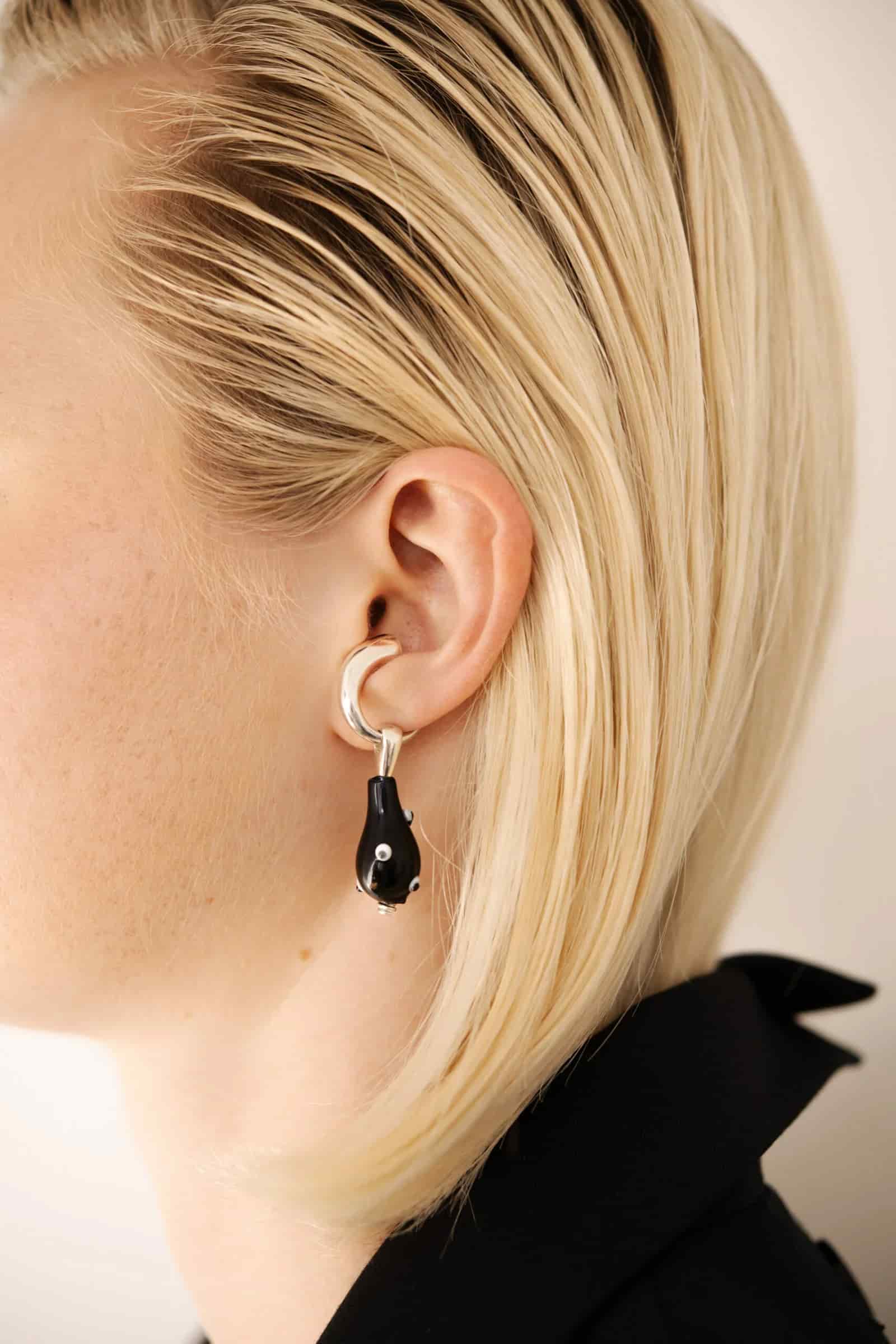 Karu Blue Ear cuff Gold - miniatura 2