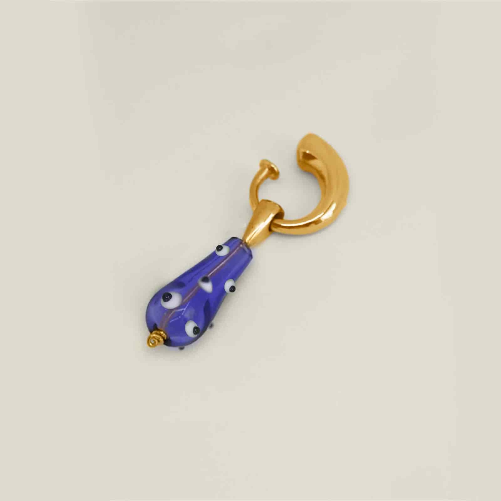 Karu Blue Ear cuff Gold - miniatura 1