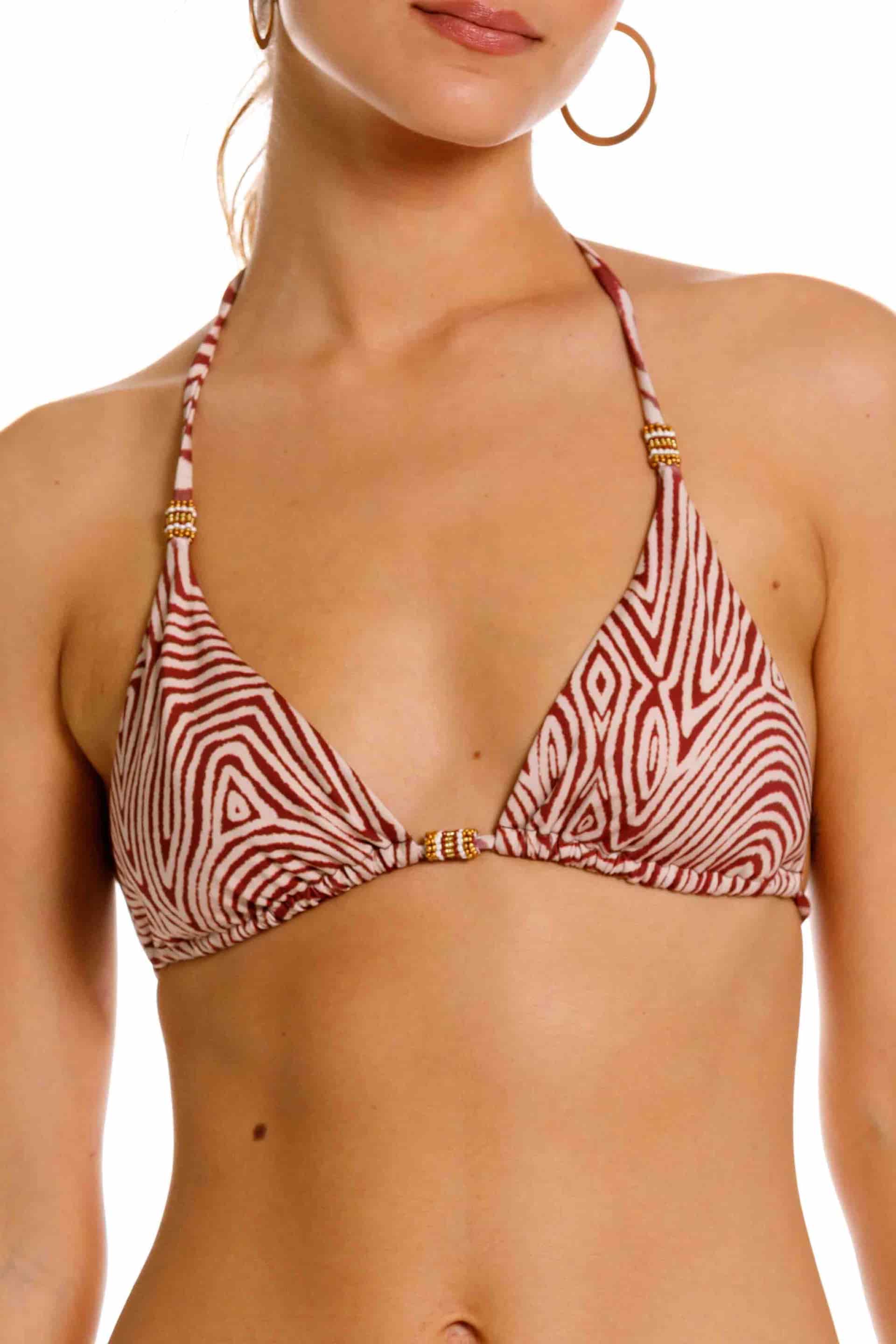 Top Triángulo de Bikini Nairobi Marrón - miniatura 1