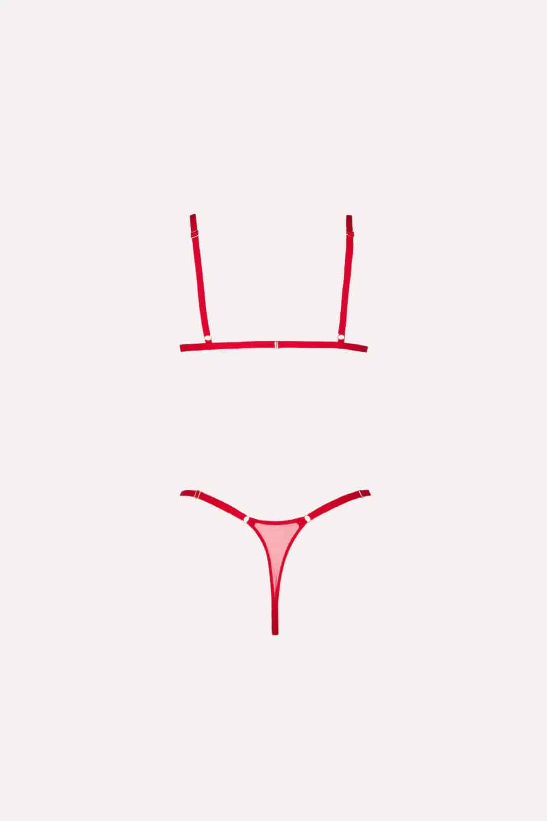 SET VOILE ROJO CEREZA - miniatura 6