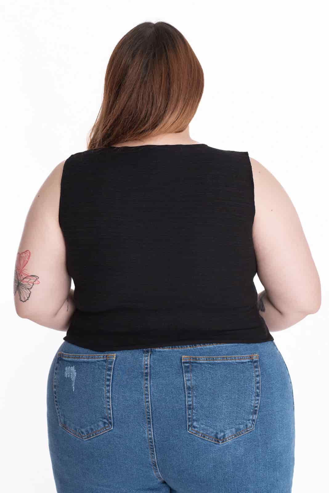 Crop Top Bonnie Negro - miniatura 6