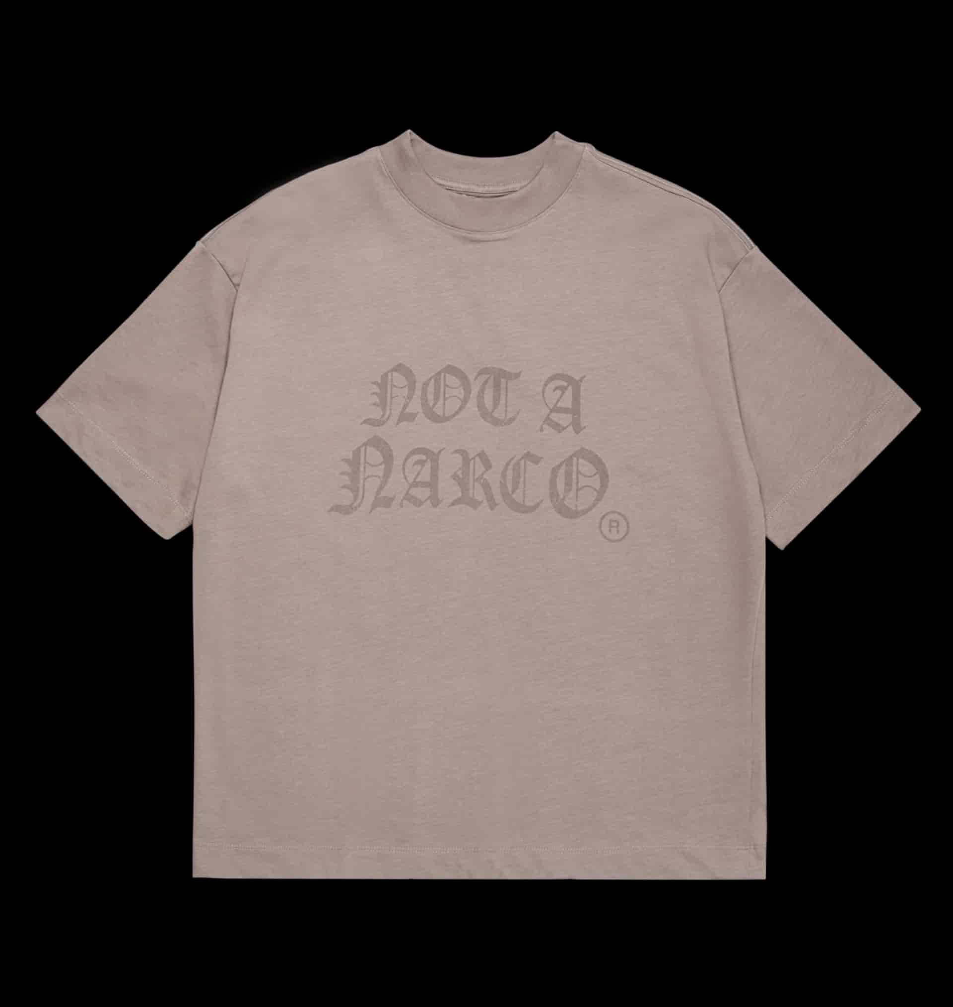 NOT A NARCO TAUPE T-SHIRT - miniatura 1