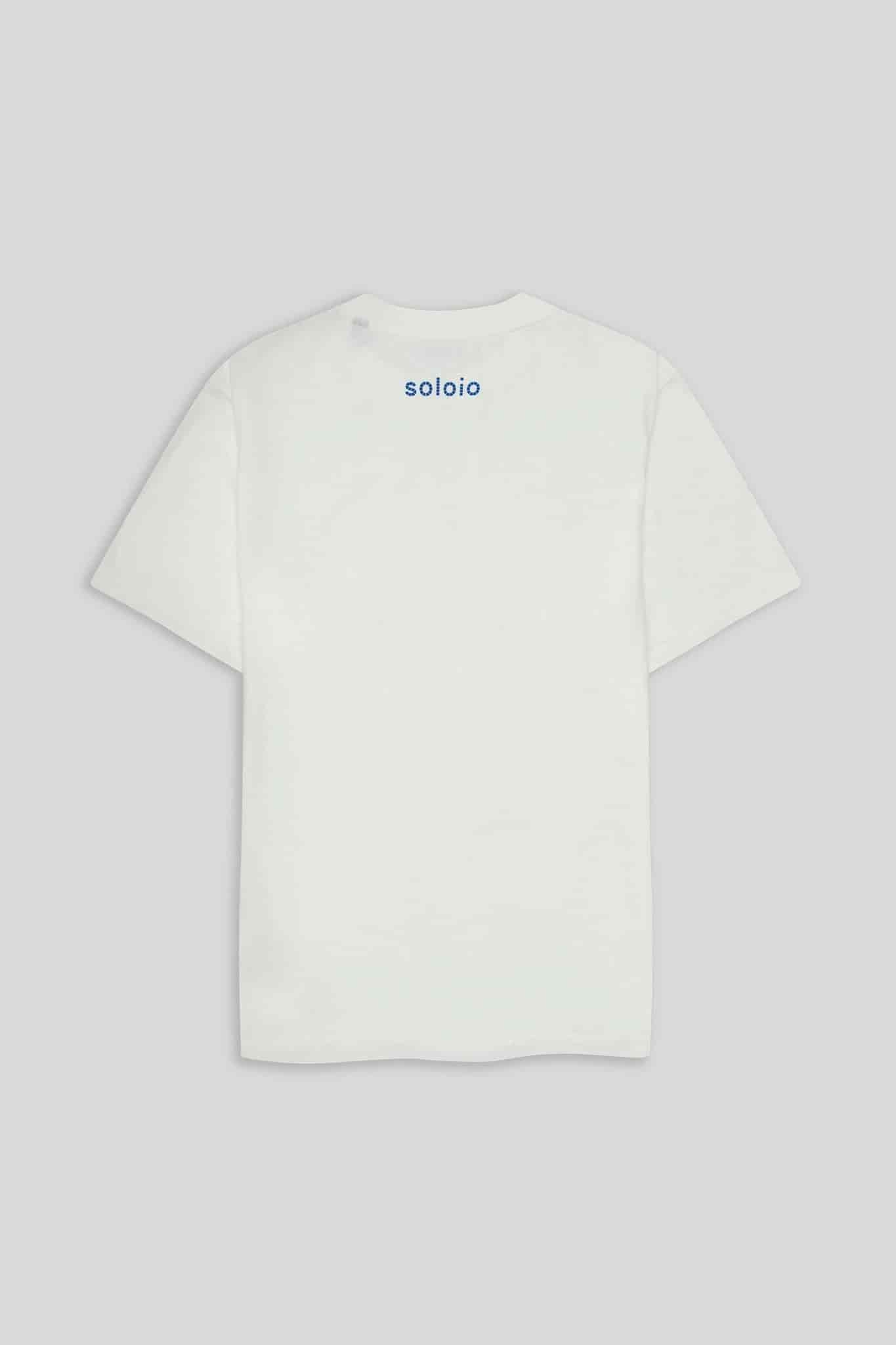 Men's cotton t-shirt white milenario - miniatura 2