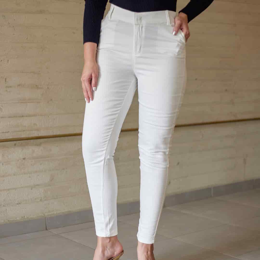 Pantalón Dril Blanco Nácar - miniatura 3