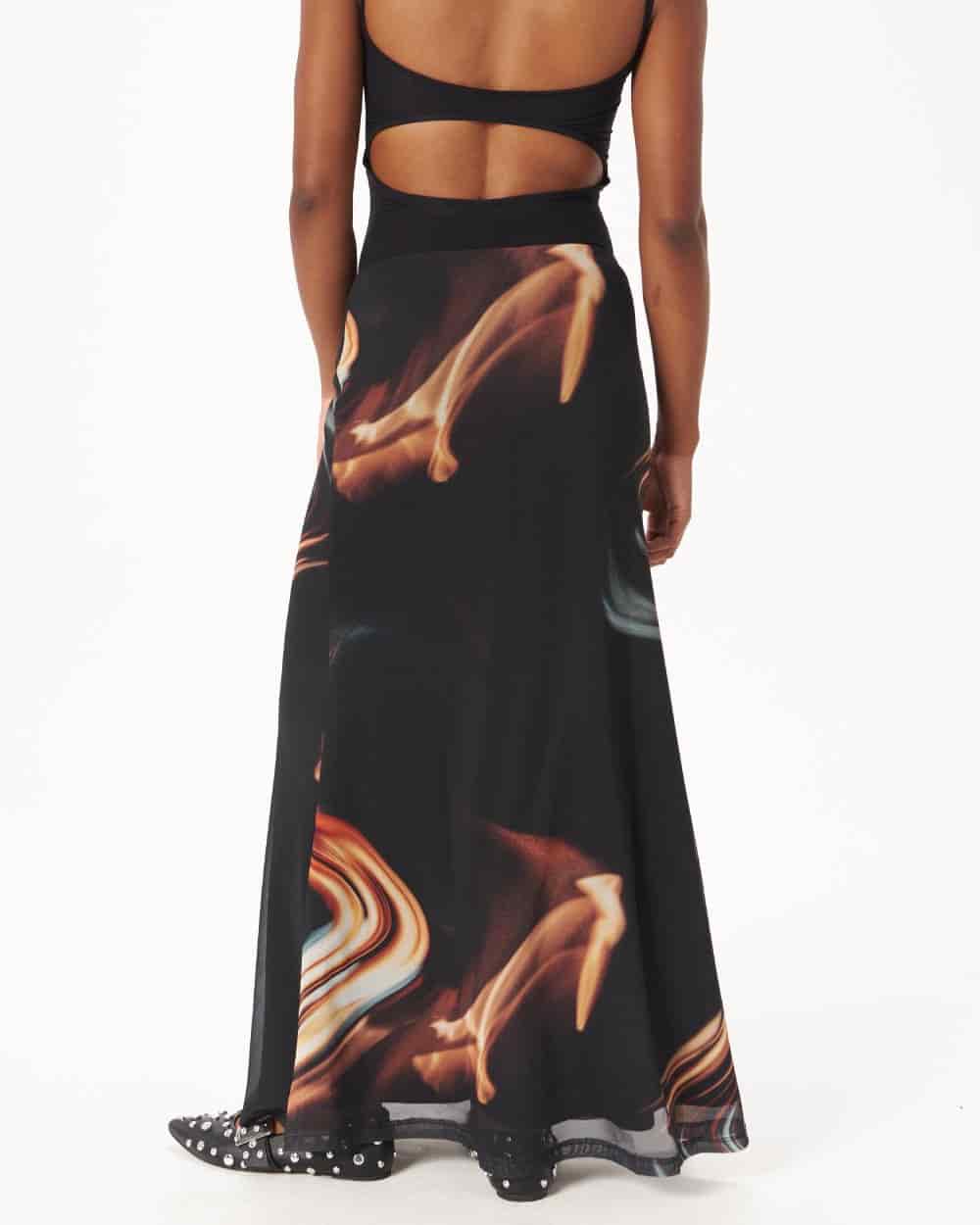 MESH MAXI SKIRT - miniatura 5