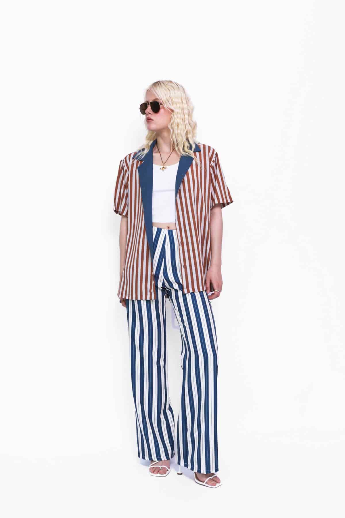 Camp Shirt in Rust Stripes - miniatura 2