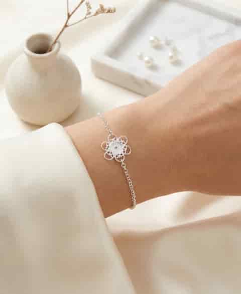 Pulsera en Plata Argollas ley 925 - miniatura 1