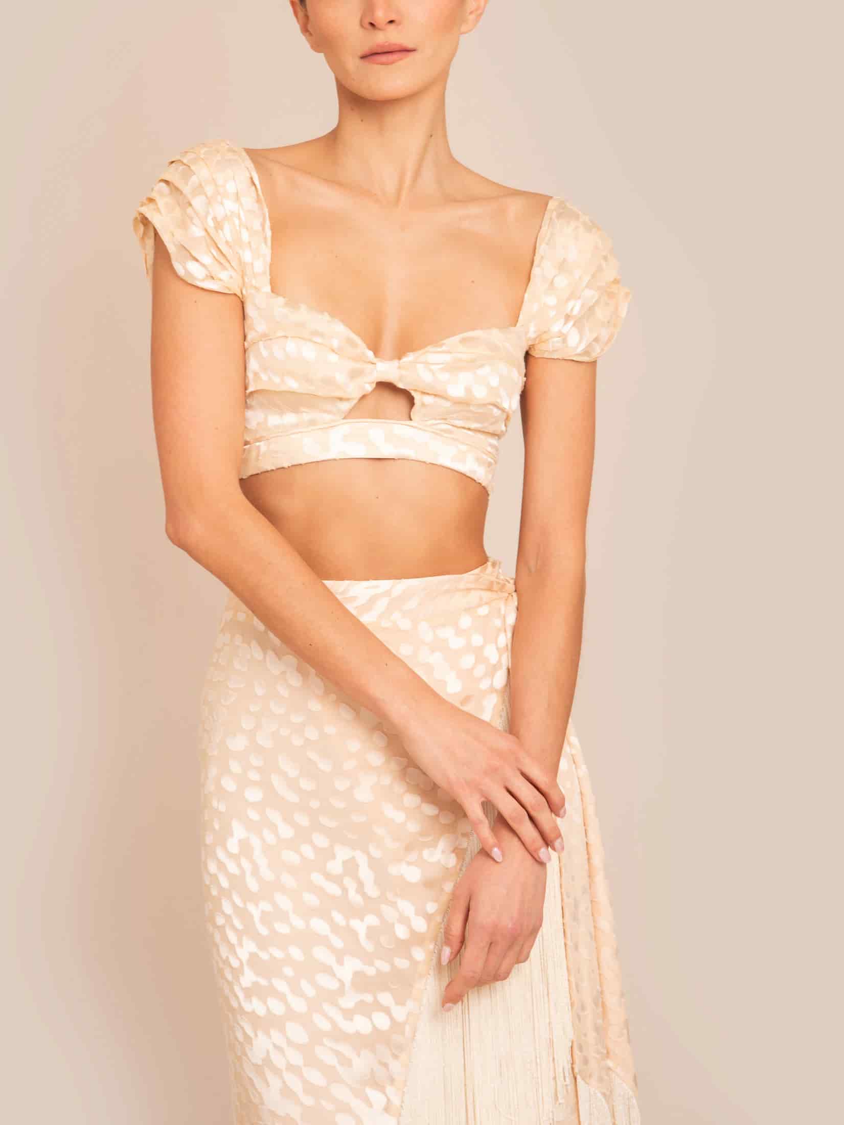 ZANTE TOP CREAM DOTS - miniatura 2