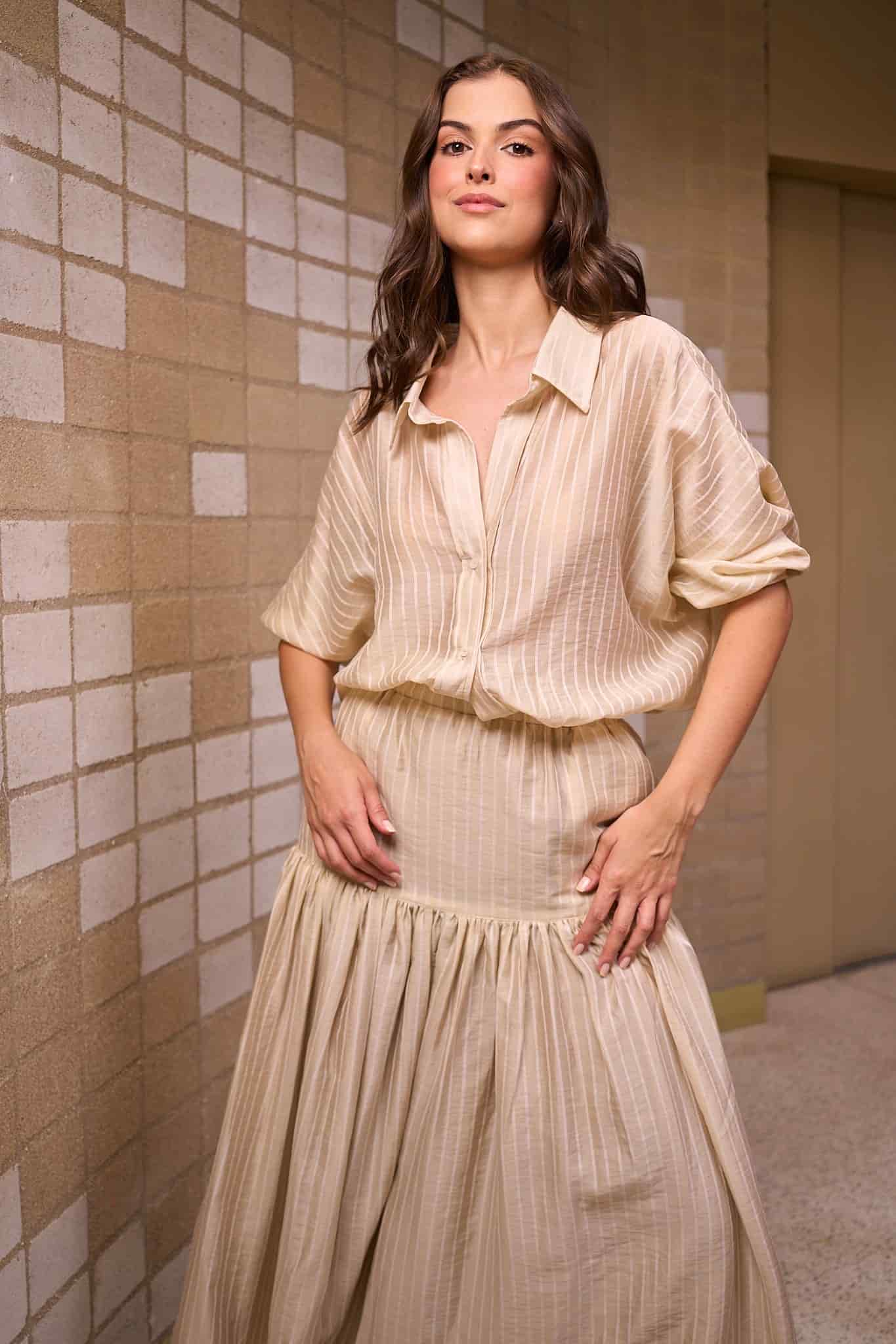 CAMISA GLORIA IVORY - miniatura 2