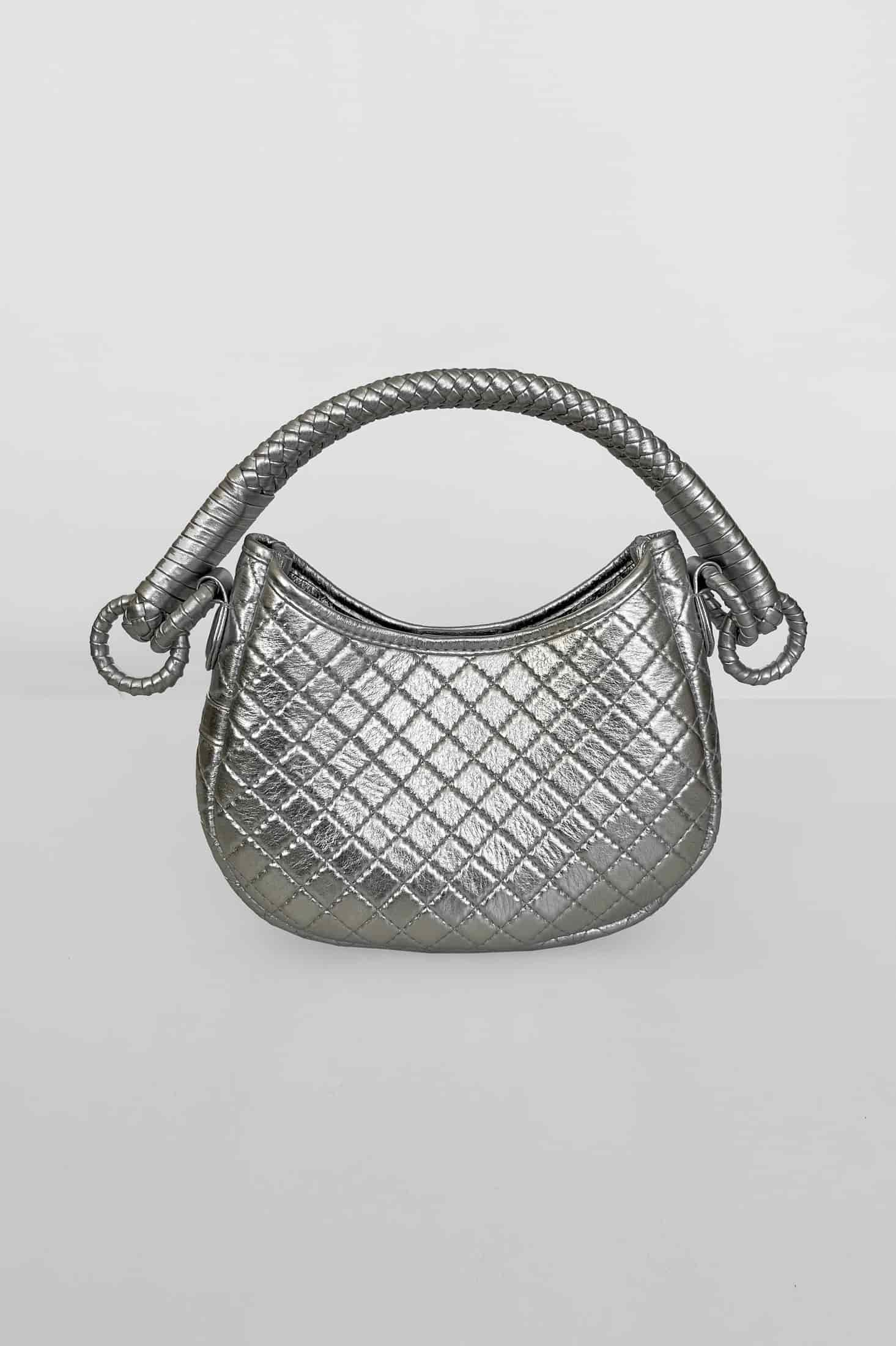 Saddle Mini, Shoulder Bag - Silver - miniatura 3