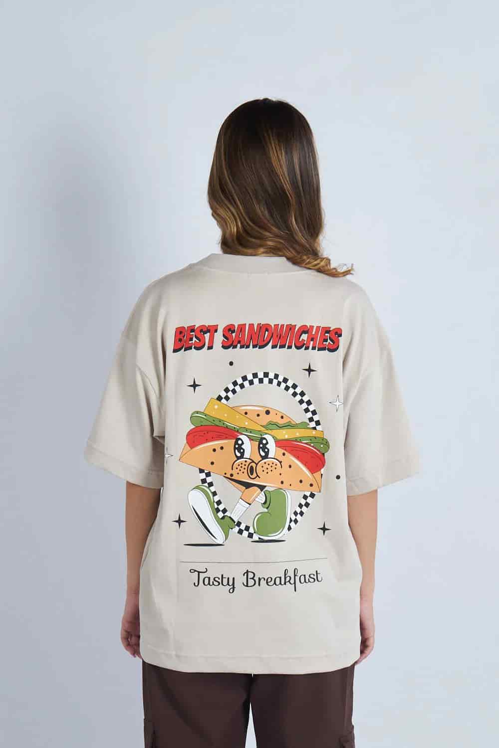 Camiseta oversize Best Sandwiches Marfil| DROP 03 | - miniatura 1