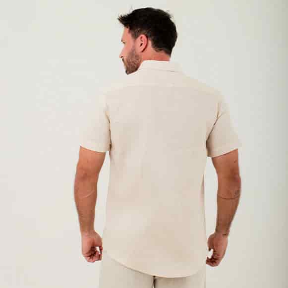 CAMISA MC 100% LINO HOMBRE - miniatura 7