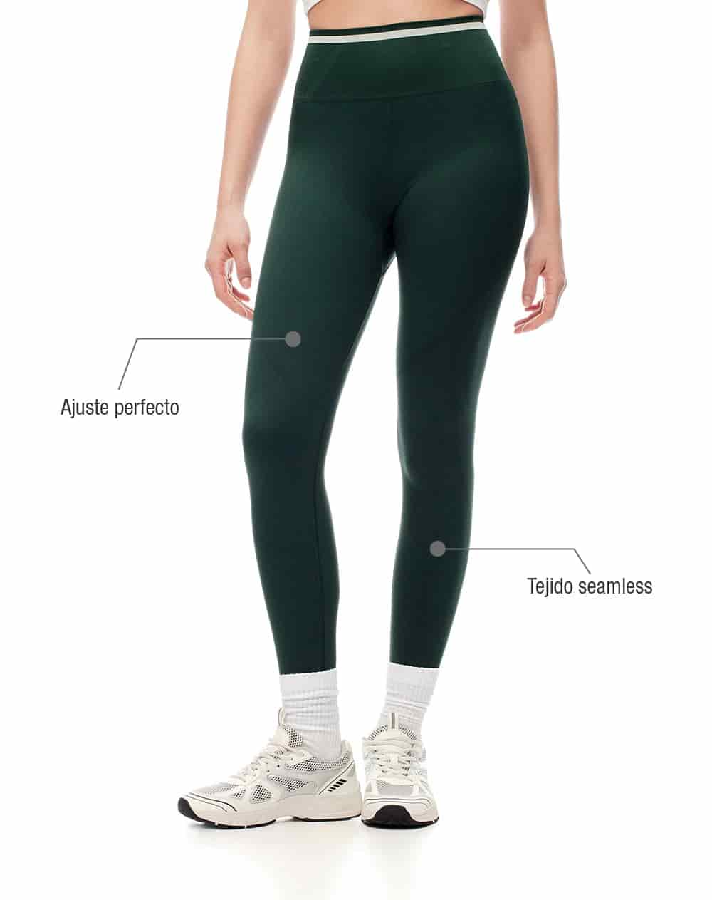 Top + legging deportivo verde mujer - miniatura 7