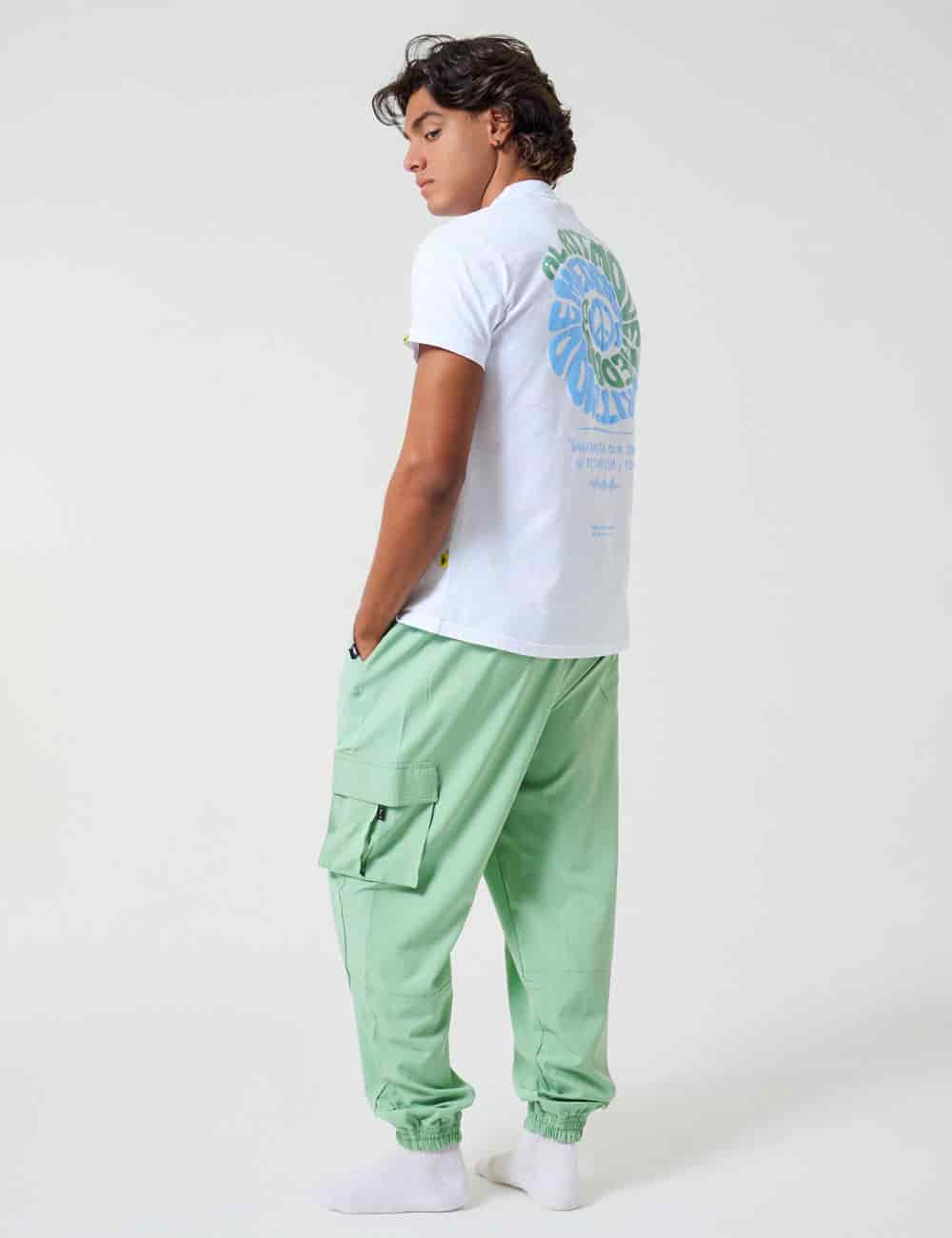 Pantalón Cargo Mycena verde menta Unisex - miniatura 2