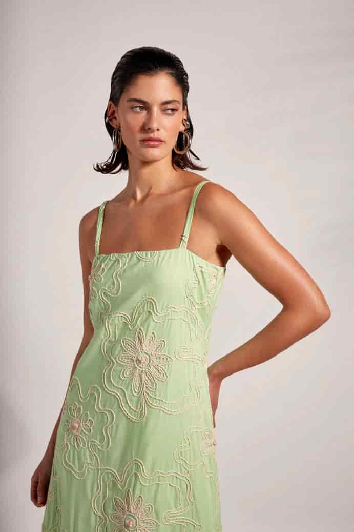 ISORA MAXI DRESS GREEN - miniatura 2