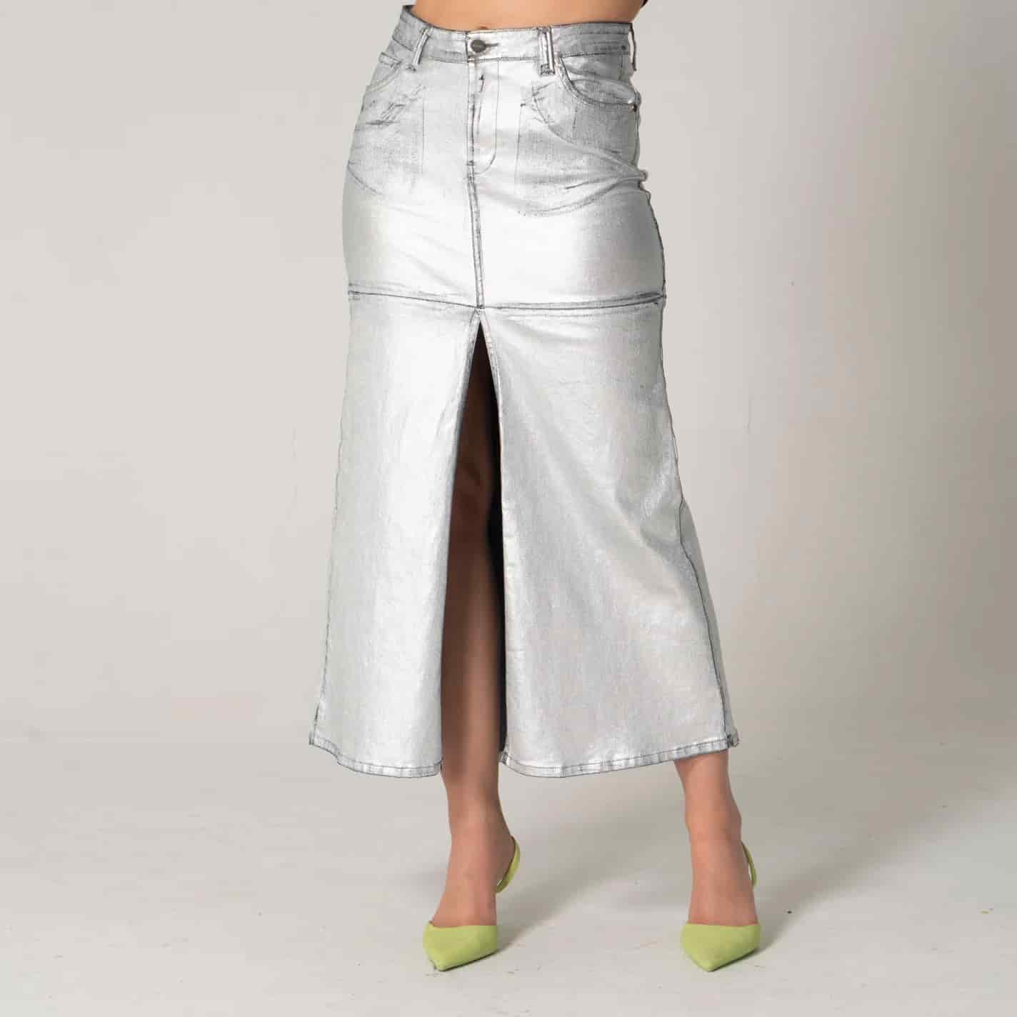 Falda Larga Denim Shn - miniatura 2