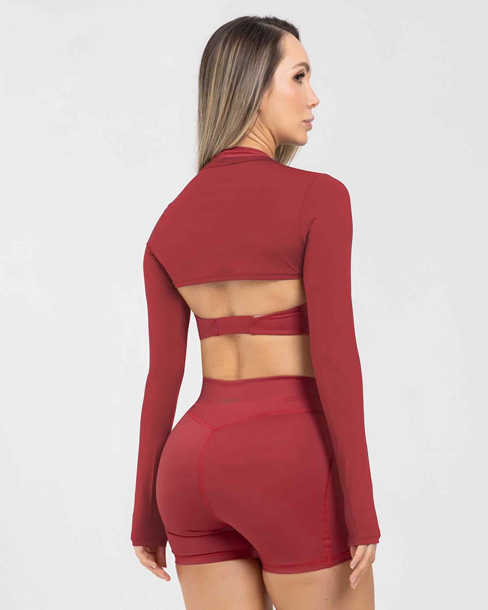 Top complemento match rojo FIBER - miniatura 2