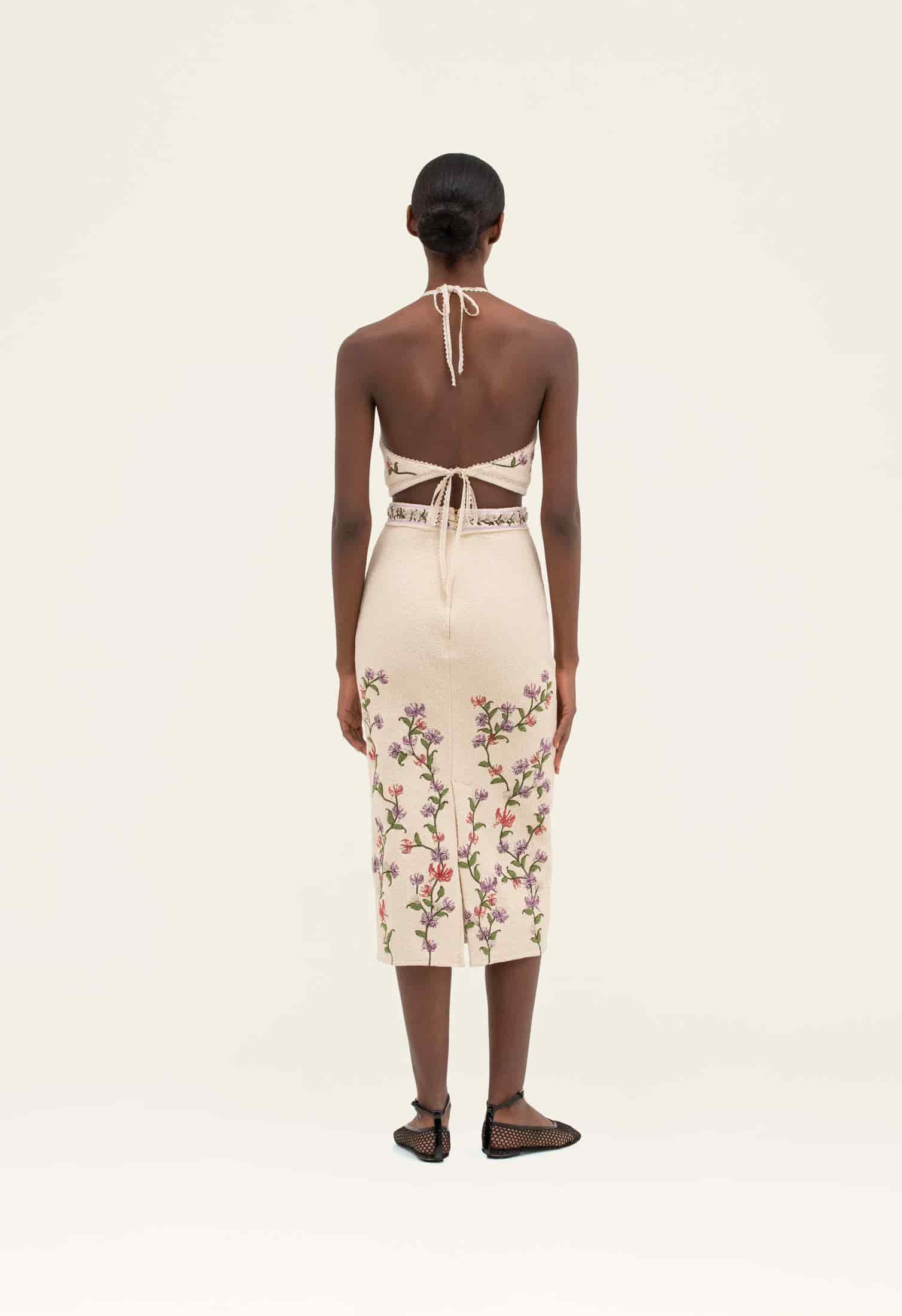 Chlorella Honeysuckle Midi Skirt - miniatura 4