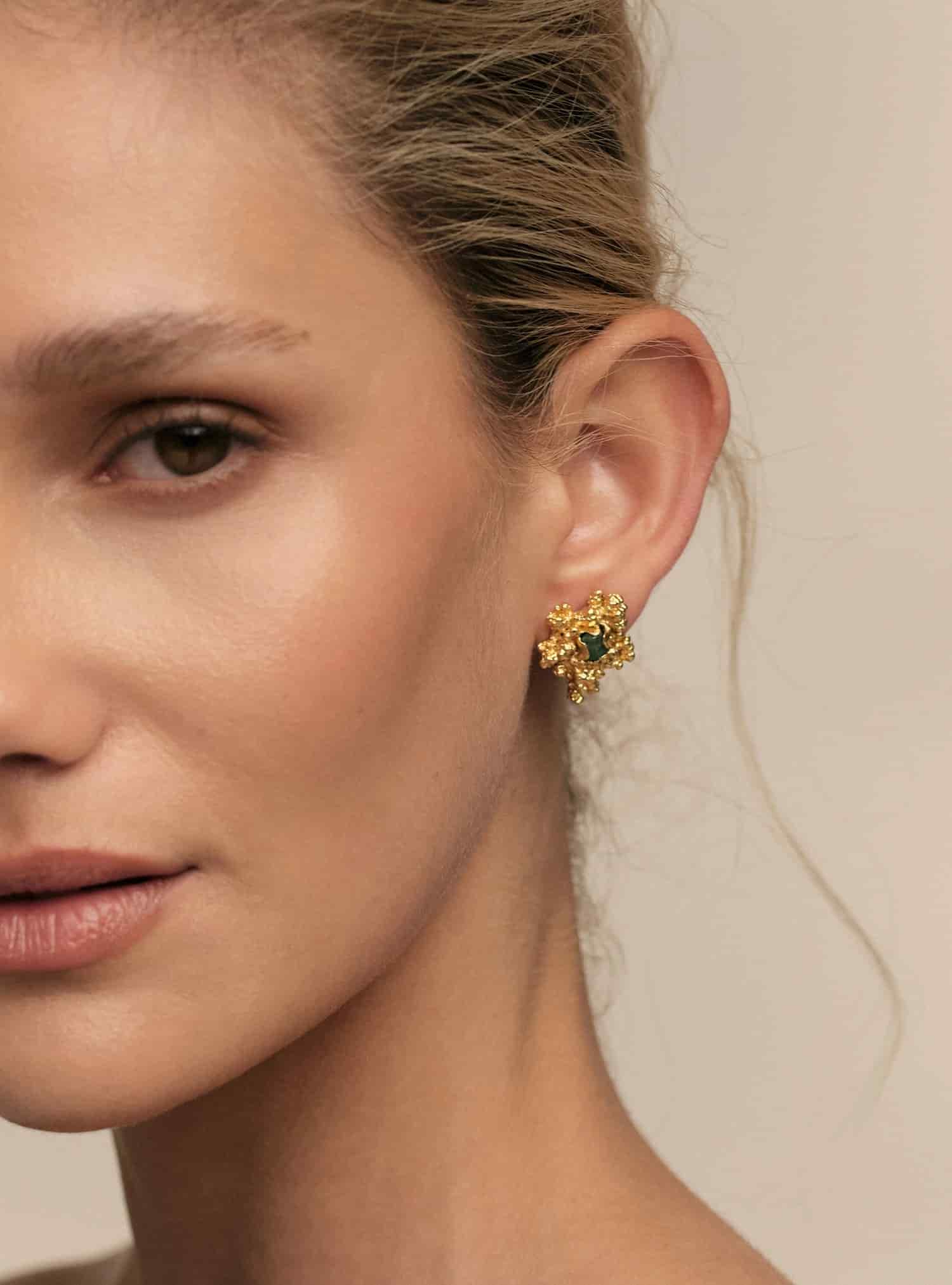 Aura Emerald Chunk studs Mid - miniatura 6