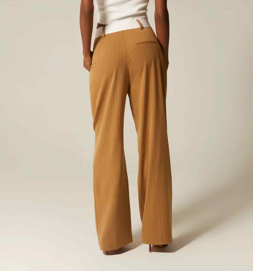 Pantalon  con  contraste  en pretina - miniatura 3
