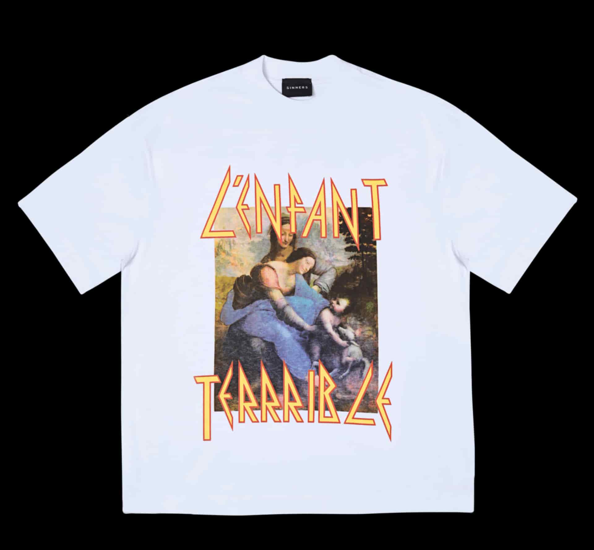 L'ENFANT TERRIBLE WHITE T-SHIRT - miniatura 1