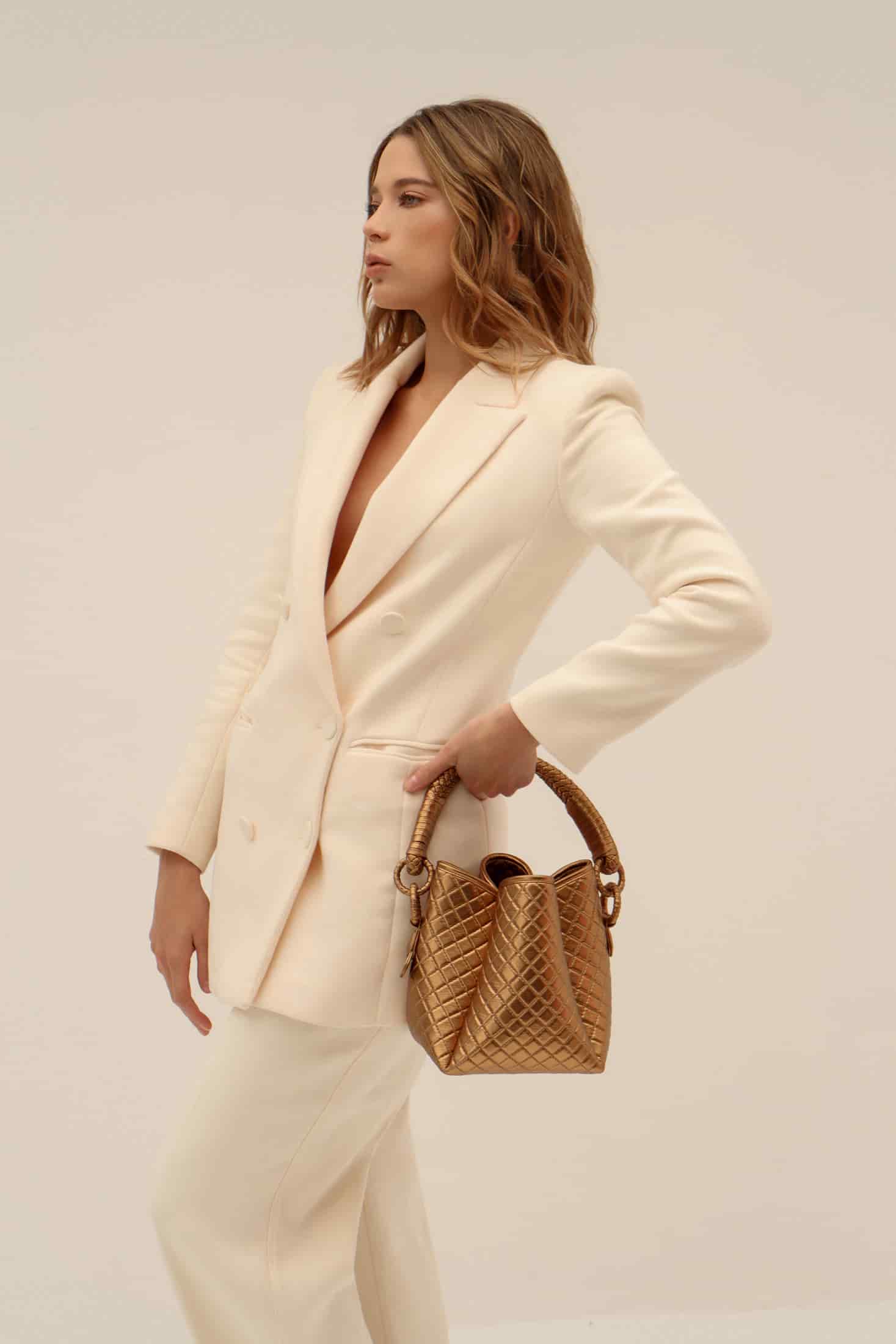 Tulip Bucket Bag, Gold. Limited Edition - miniatura 2
