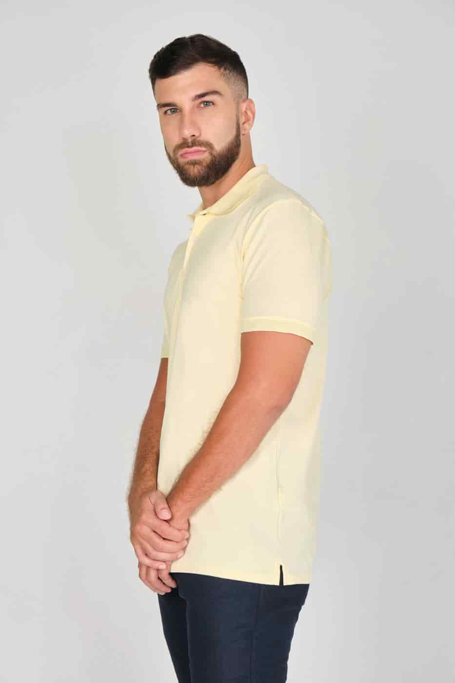 Camiseta Polo 100% Algodón Piqué Amarillo - miniatura 6
