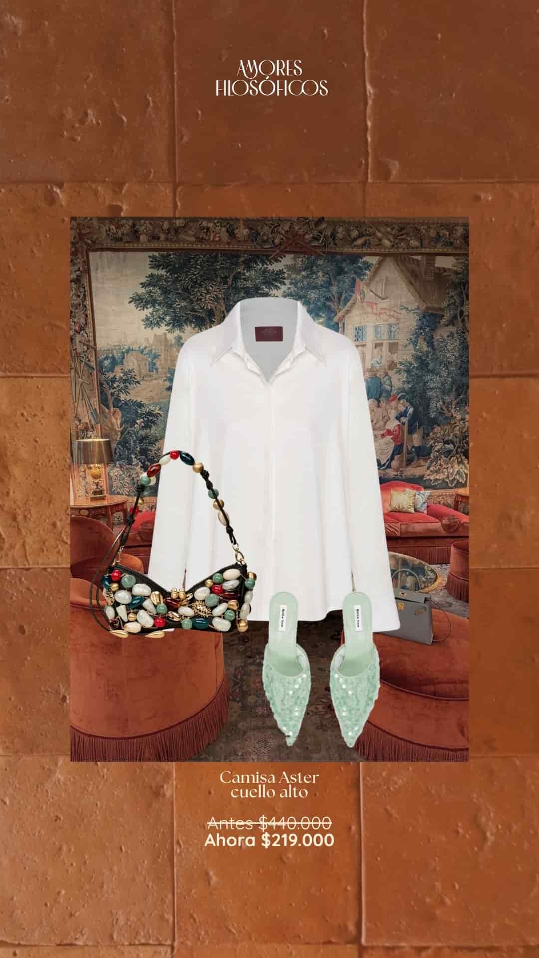 CAMISA ASTER CUELLO ALTO - miniatura 2