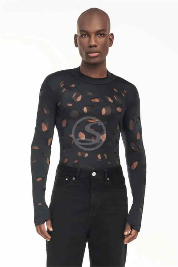 Mesh Holes Negro Santísimas Men Ref. S-632 - miniatura 1