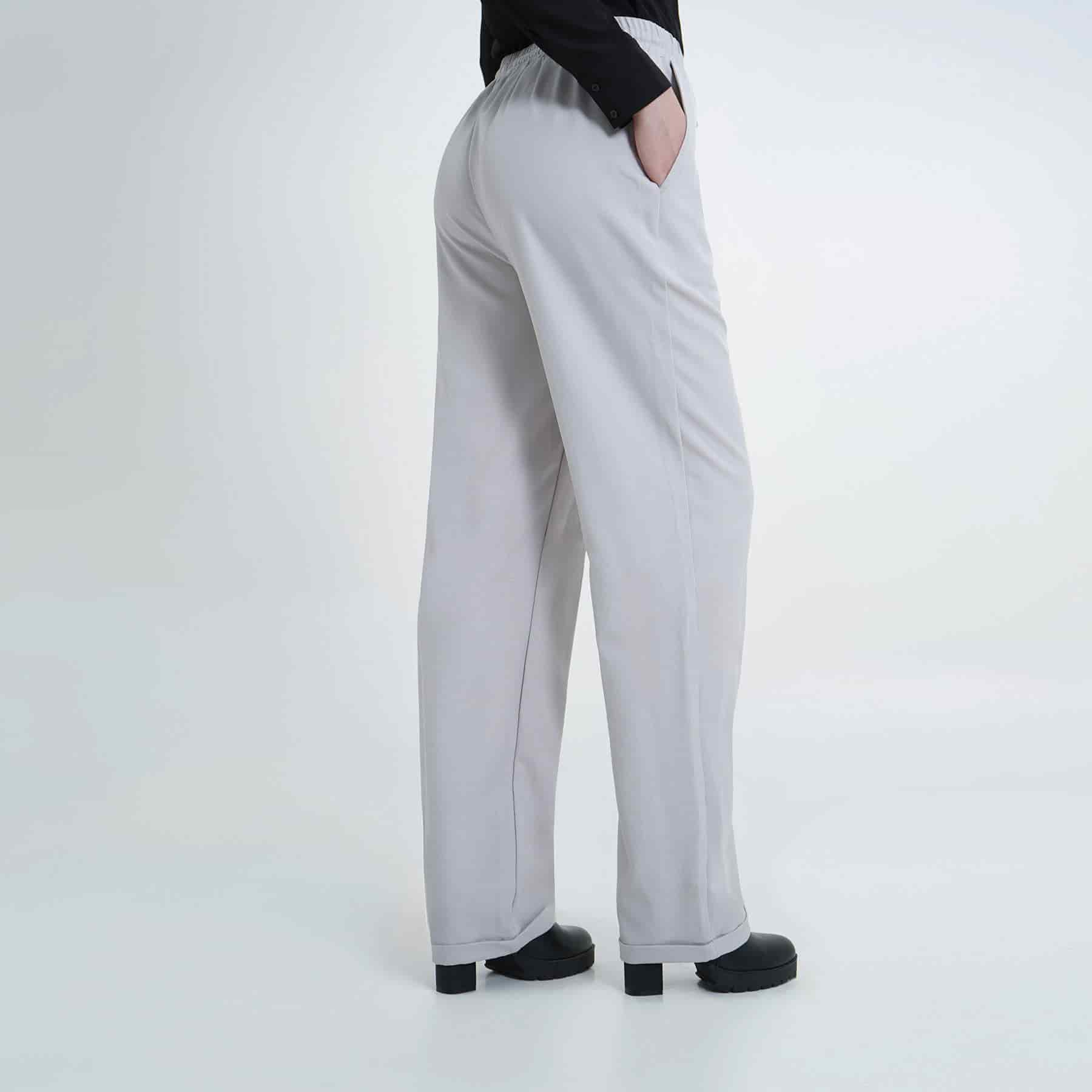 Pantalón recto con elastico y cintura - miniatura 4