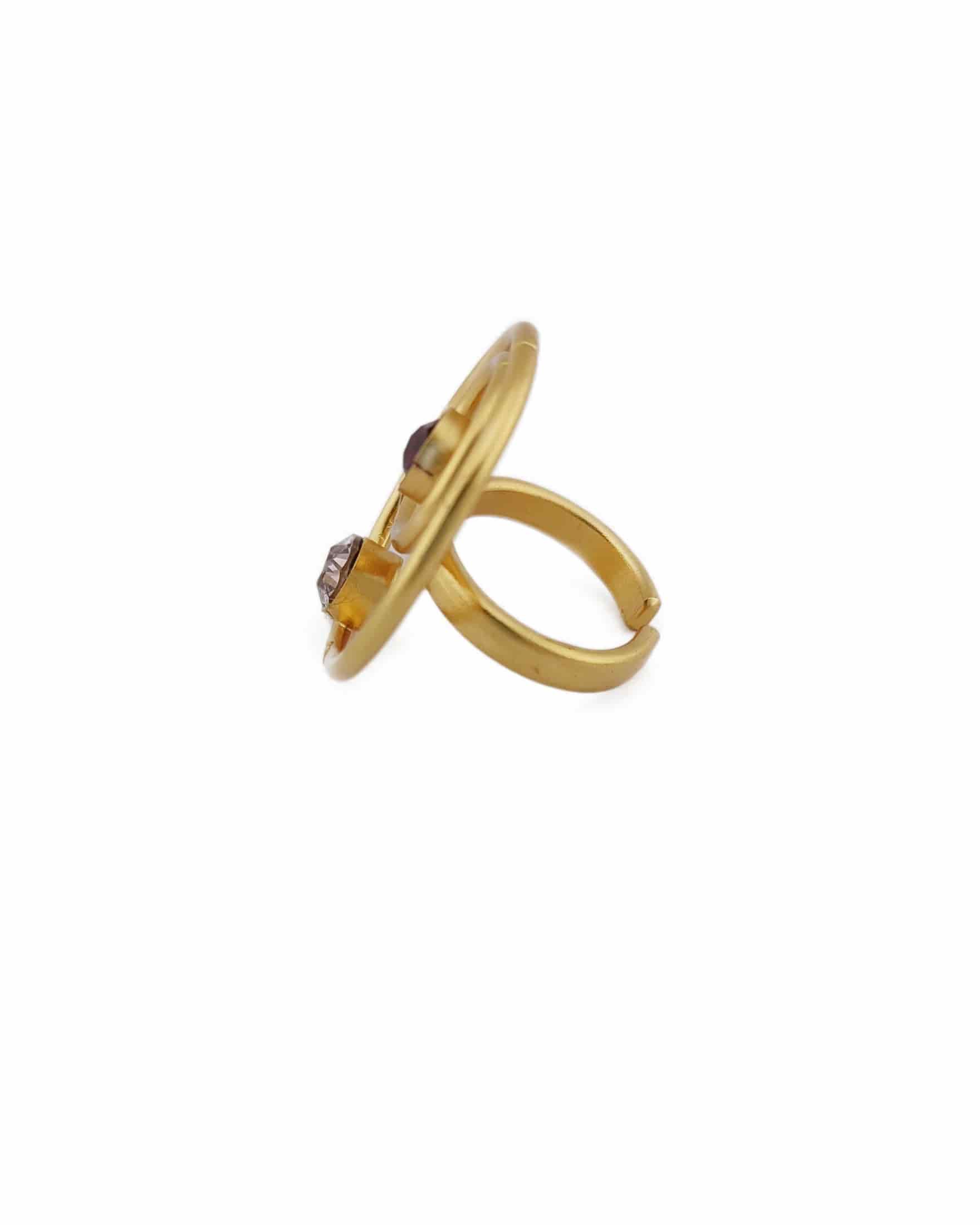 Anillo círculos y cristales - miniatura 3