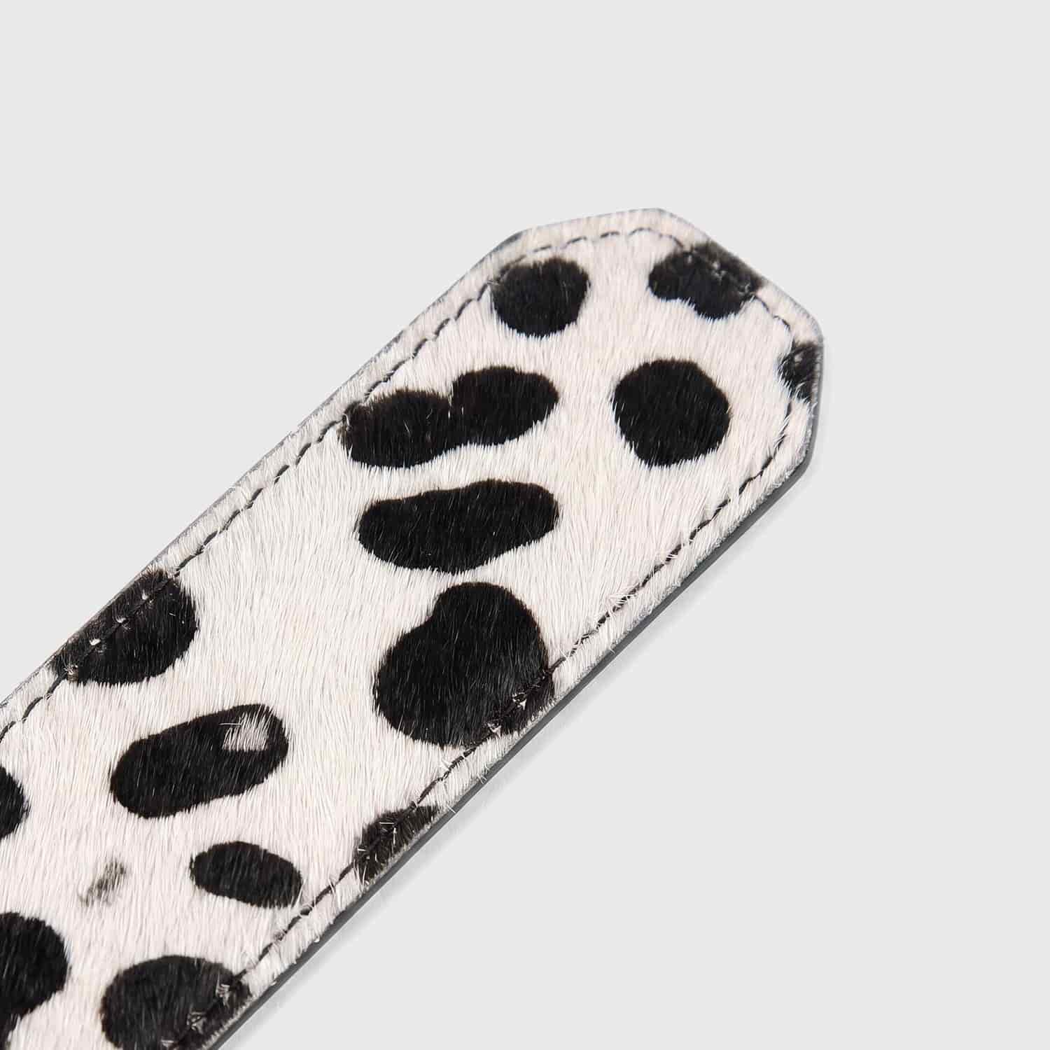 Cow Texture Belt - Black/White - miniatura 5