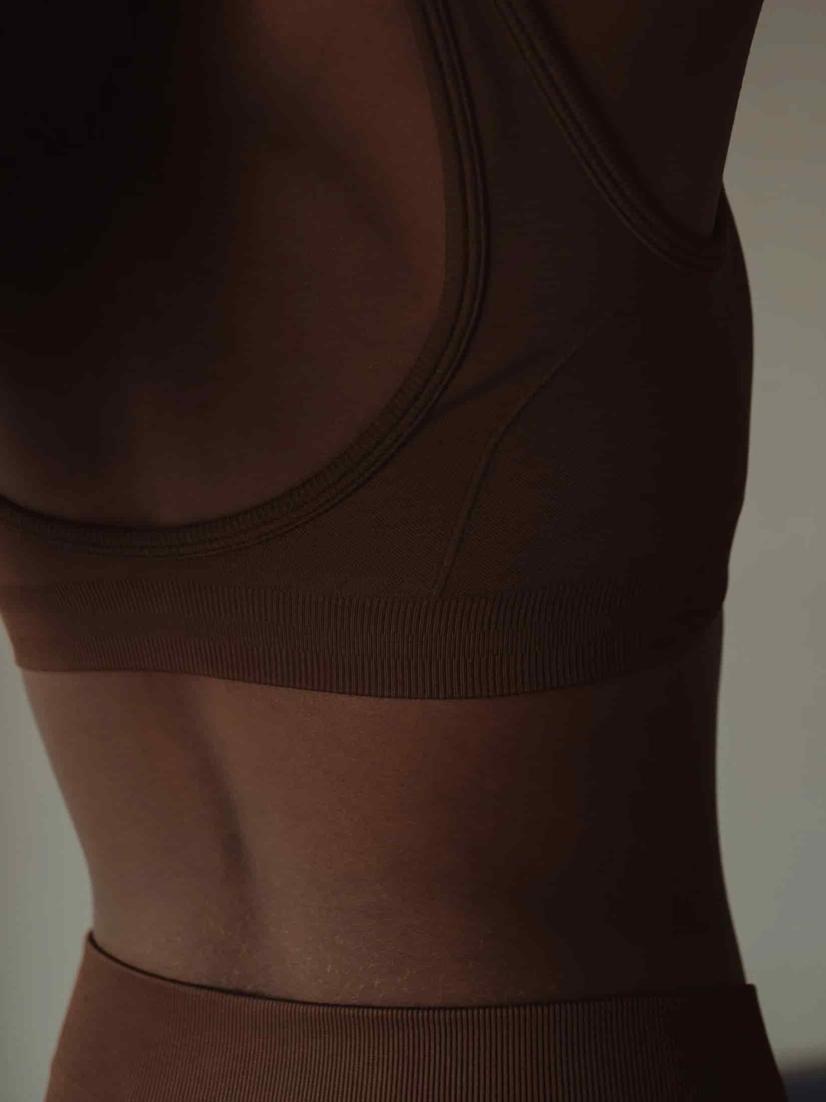 ELEMENTAL FIT SEAMLESS TOP - SEPIA - miniatura 7