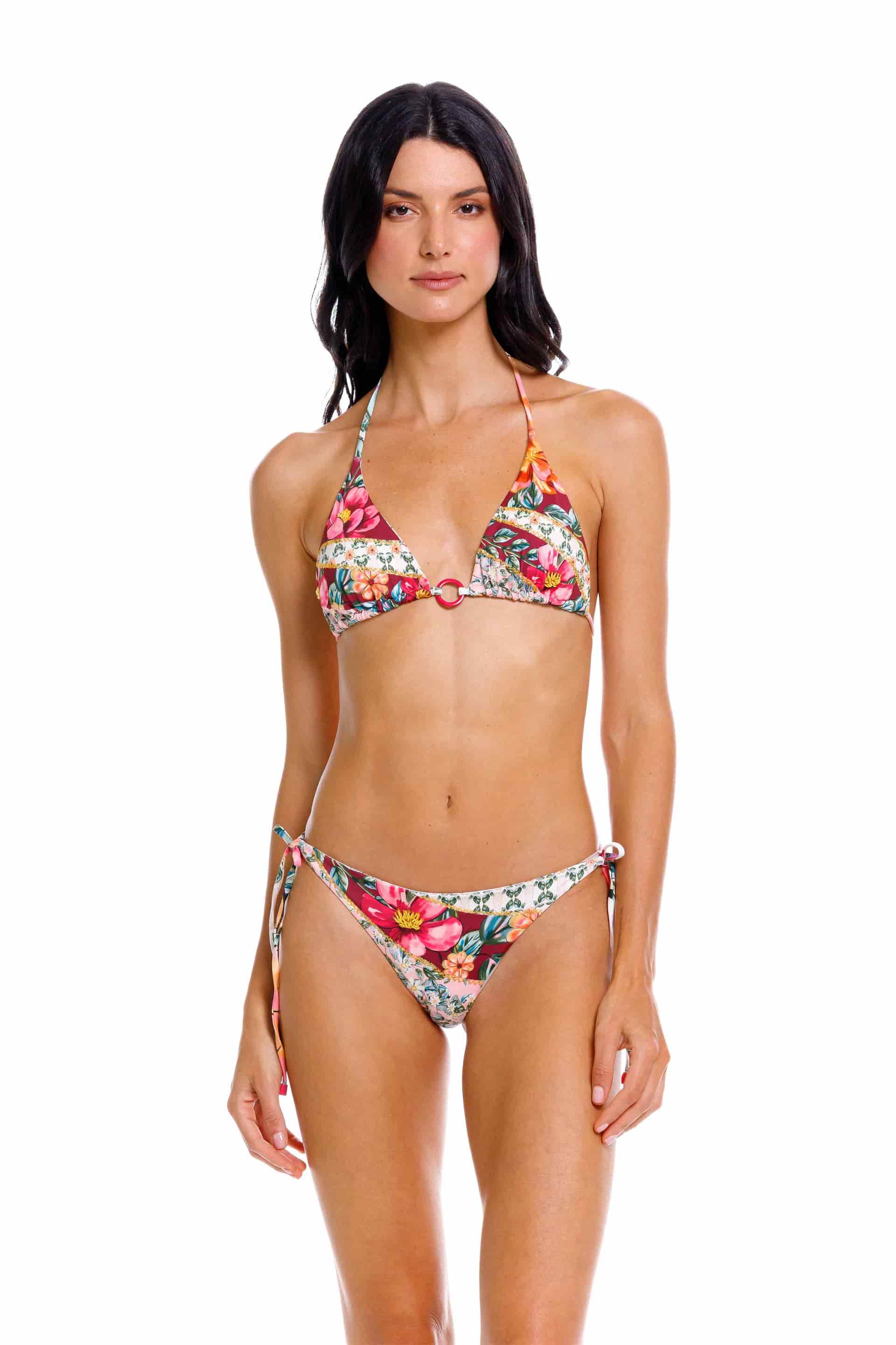 Top Triángulo Argolla de Bikini Kenia Ondas - miniatura 4