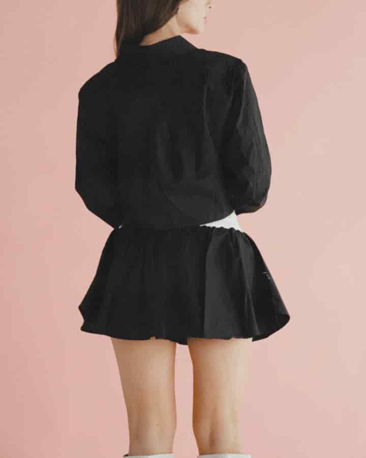 CAMISA MANGA LARGA ANTITHESIS NEGRA - miniatura 9
