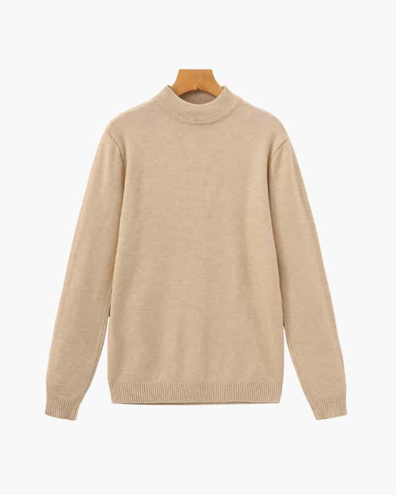 Essential Ribbed Mock Neck Sweater - miniatura 2