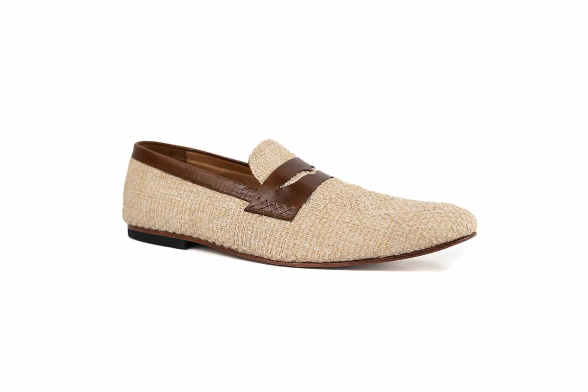 Loafers Rafia Beige con Antifaz - miniatura 1