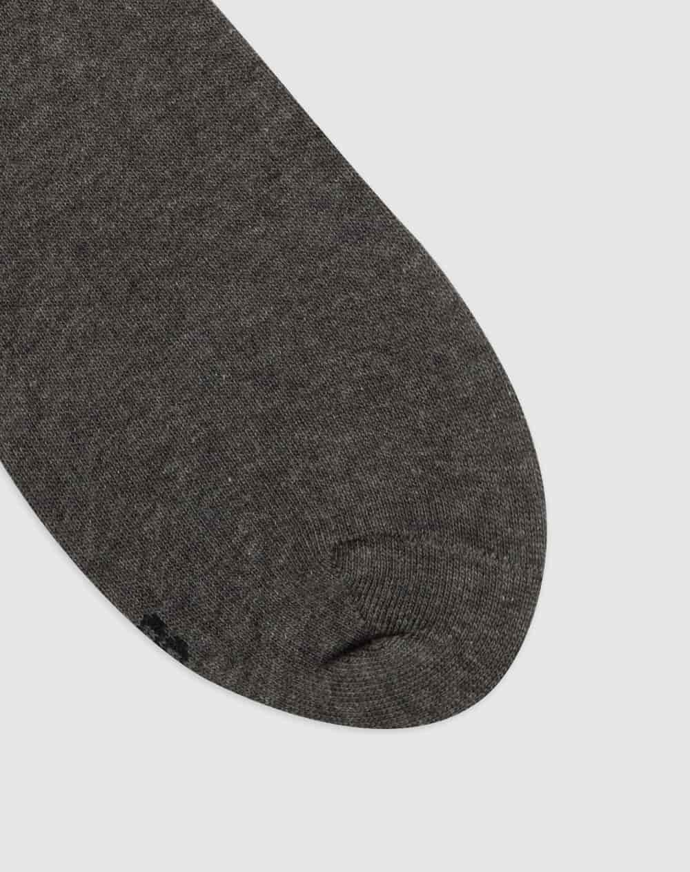 Medias para mujer tobilleras algodón grises oscuras - miniatura 3