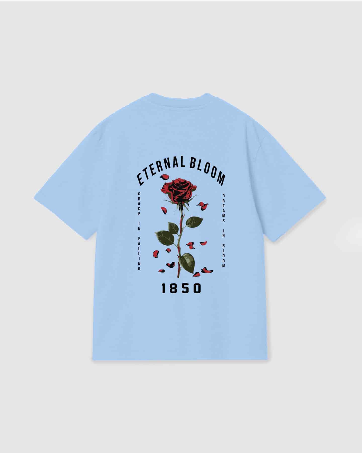 Oversized T Shirt Eternal Bloom Sky Blue - miniatura 1