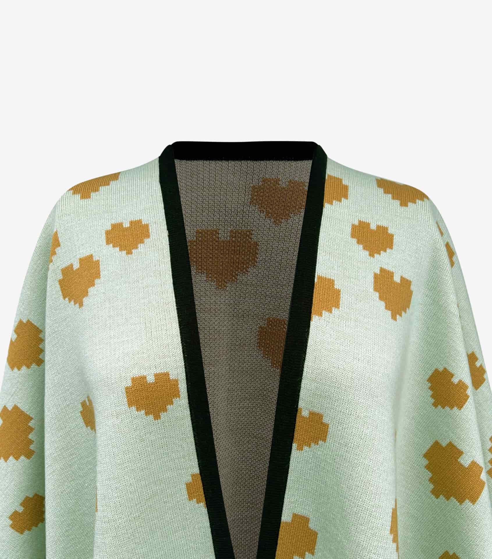 Poncho Cuore Menta - miniatura 1