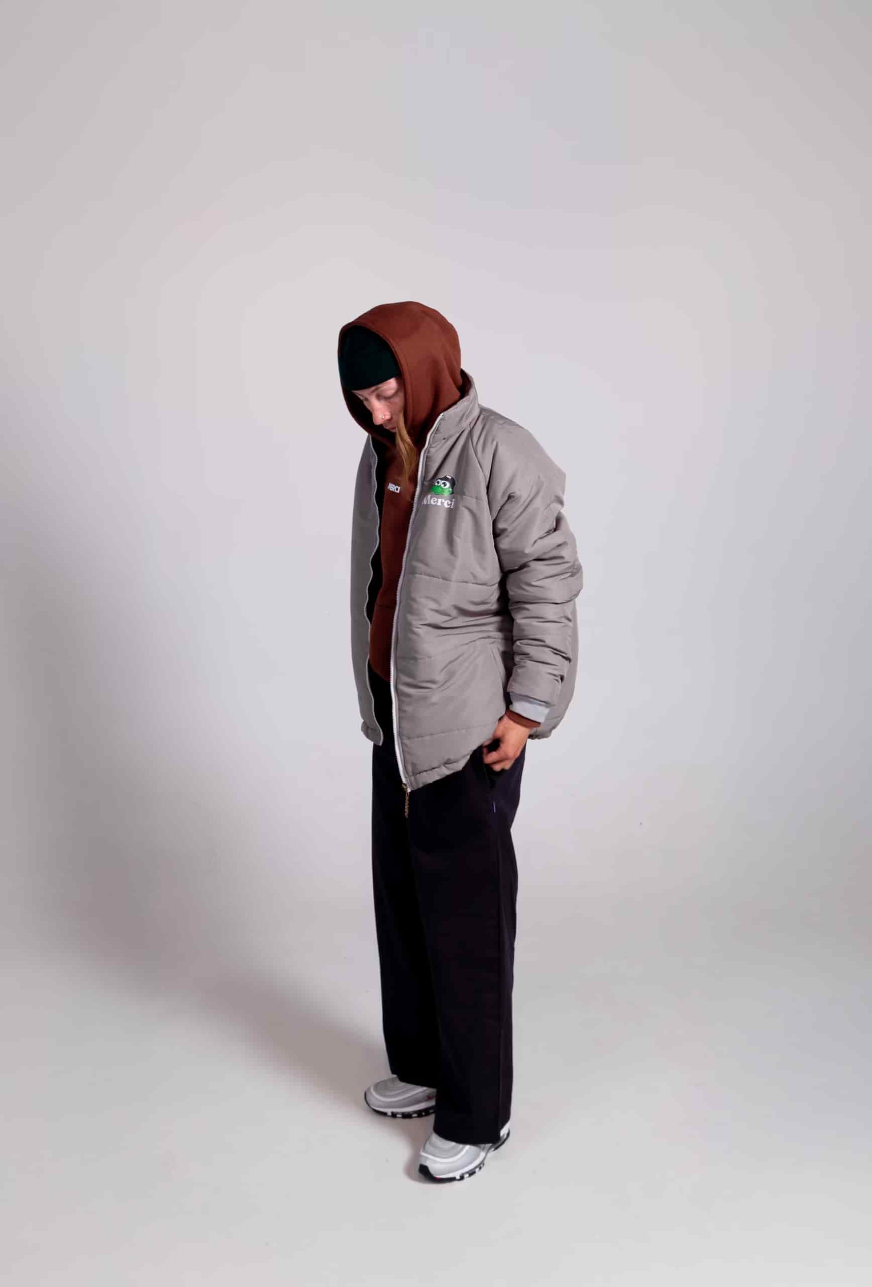 Chaqueta Gris Puffer - miniatura 4