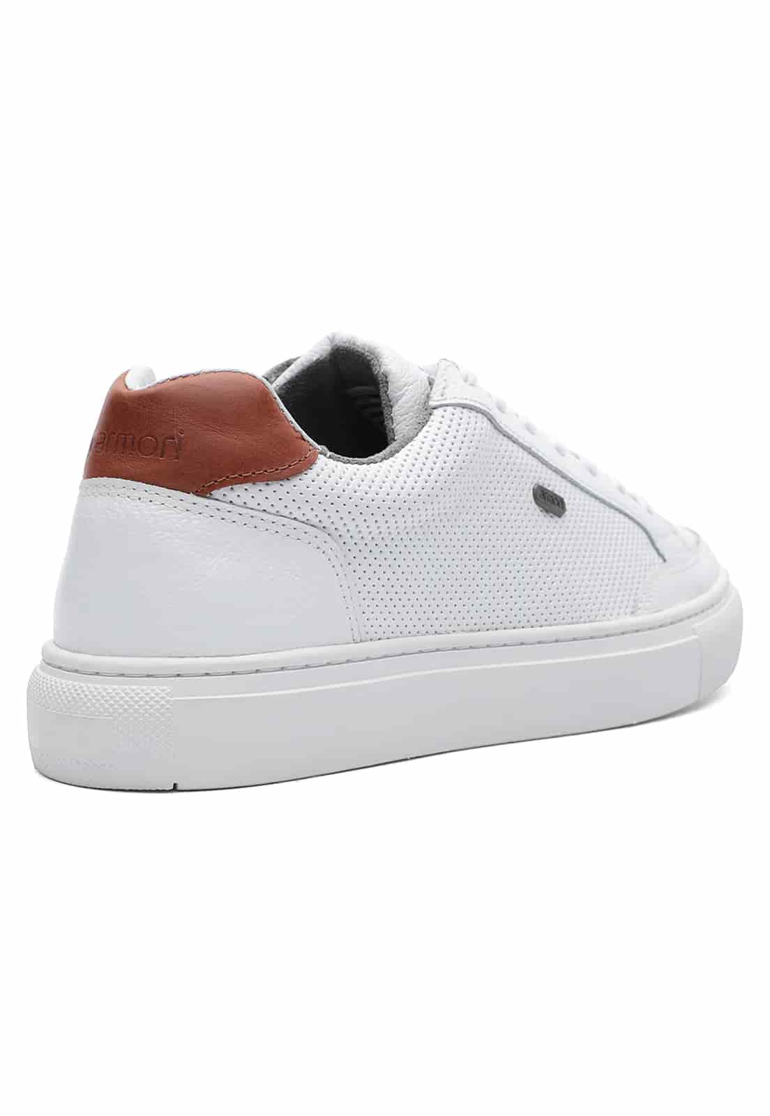 Tenis de cuero para hombre color blanco| Armori x Los Caballeros - miniatura 8