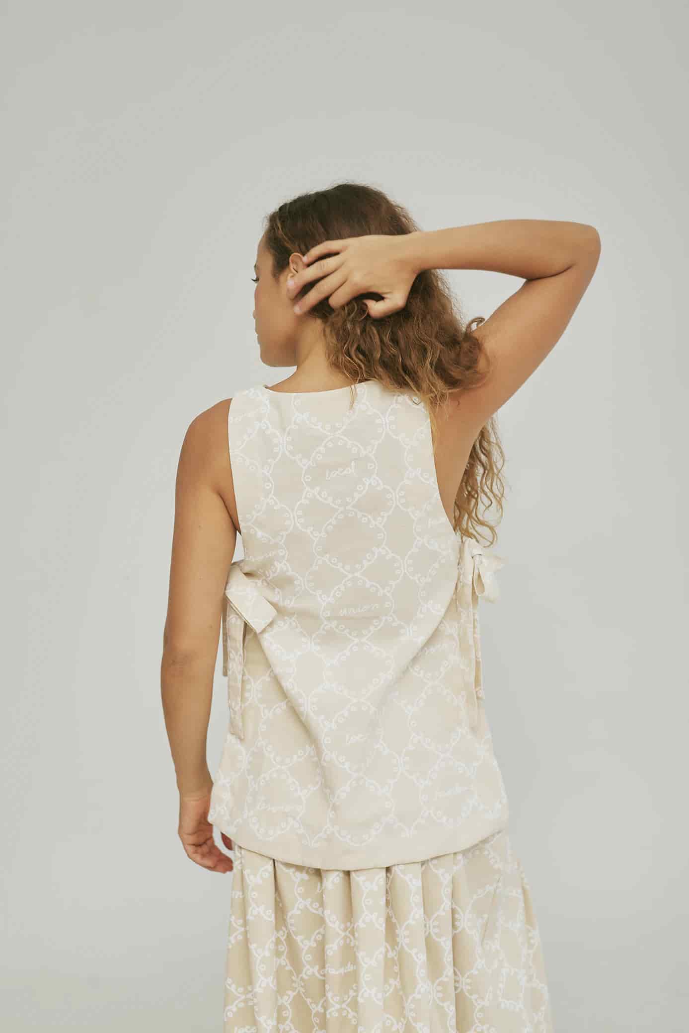 Top Hermandad Mantel Crudo - miniatura 4
