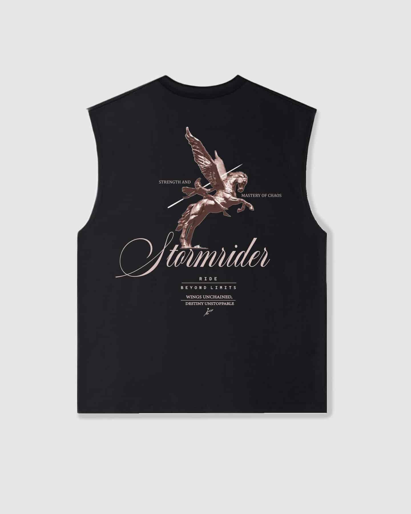 Oversized Sleeveless Stormrider Black - miniatura 1