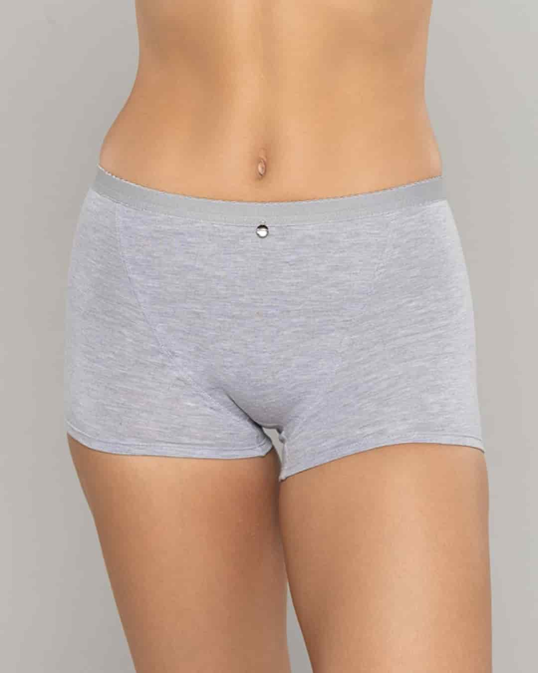 Boxer Femenino Tiro Alto Control Suave en Algodón con Efecto Levanta Cola Ref. 8058 - miniatura 5