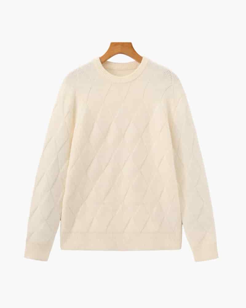 Diamond Knit Crewneck Sweater - miniatura 1