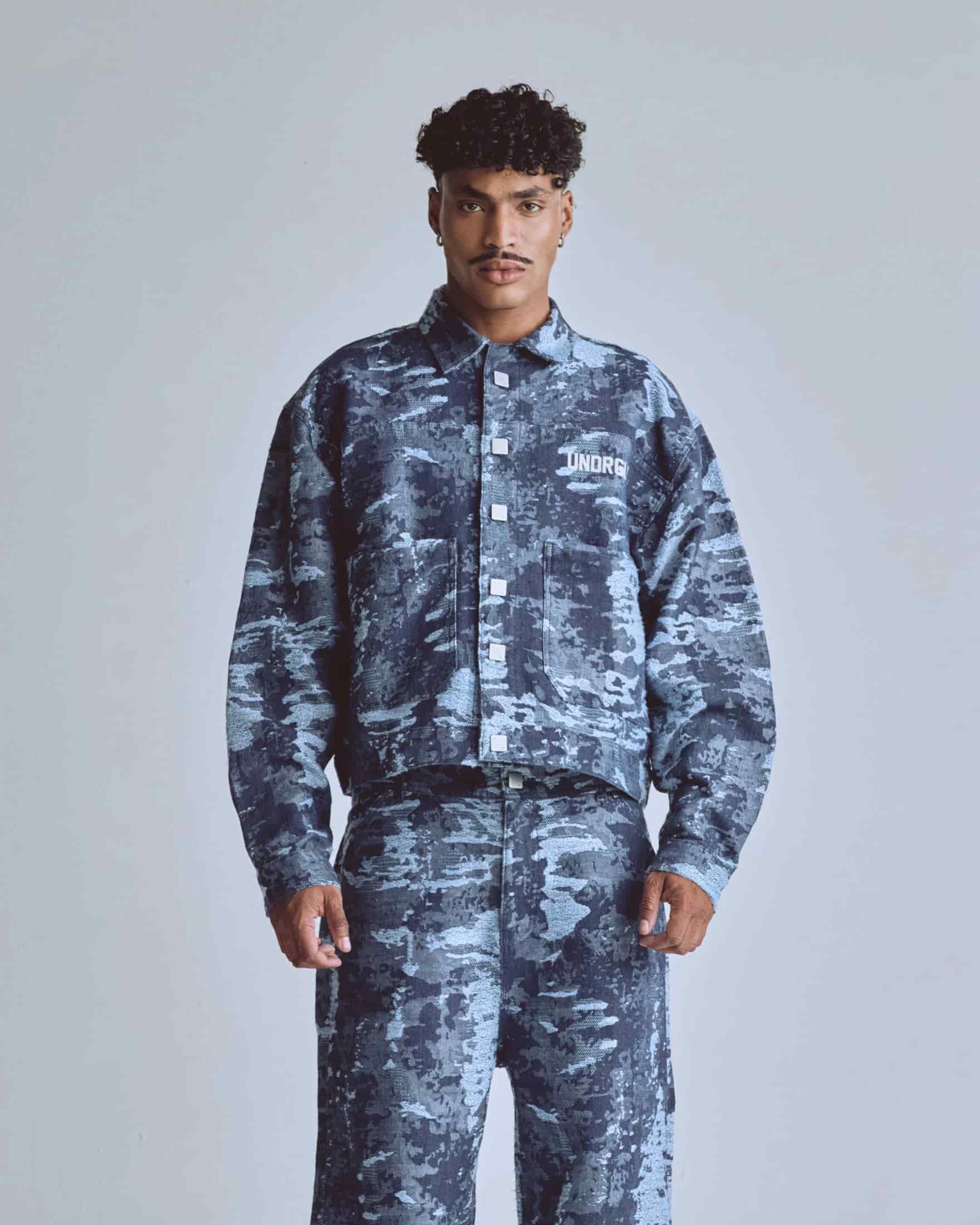 Capsule UNDRGLD Jacquard Jacket Cammo Blue - miniatura 2